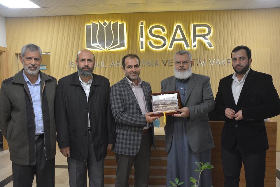 Filistin Alimler Birliği Yönetim Kurulu Üyeleri İSAR'ı Ziyaret Ettiler