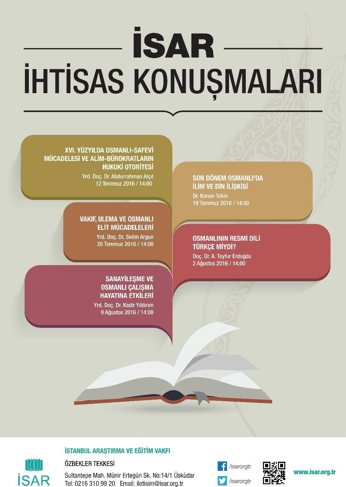 İSAR İhtisas  Konuşmaları