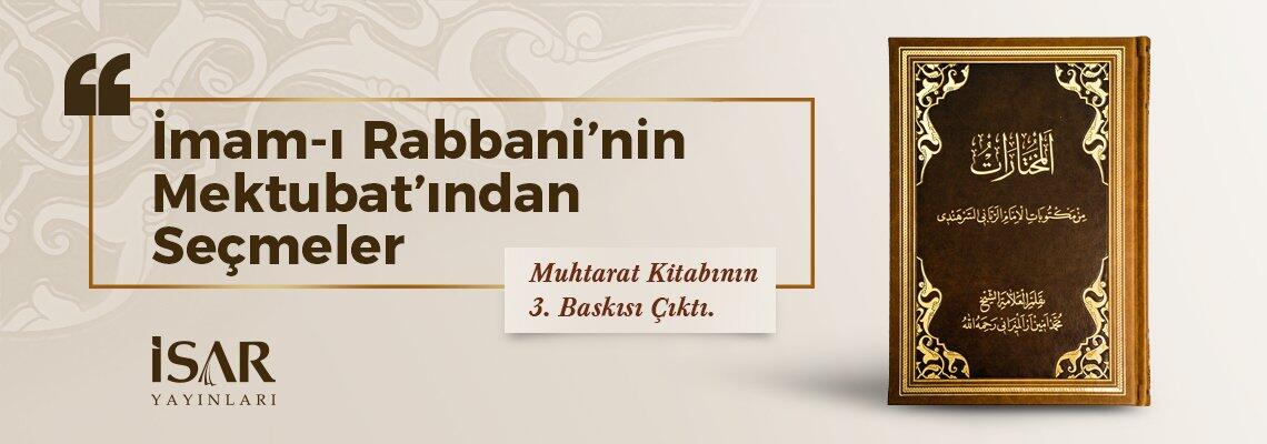 Muhtarat kitabının 3. baskısı İSAR Yayınları'ndan çıktı