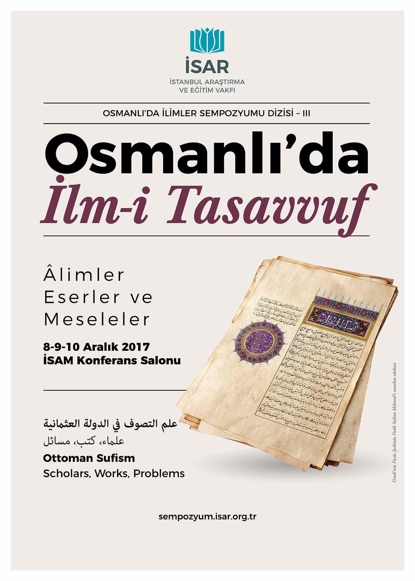 Osmanlı'da İlm-i Tasavvuf Sempozyumu Gerçekleştirildi
