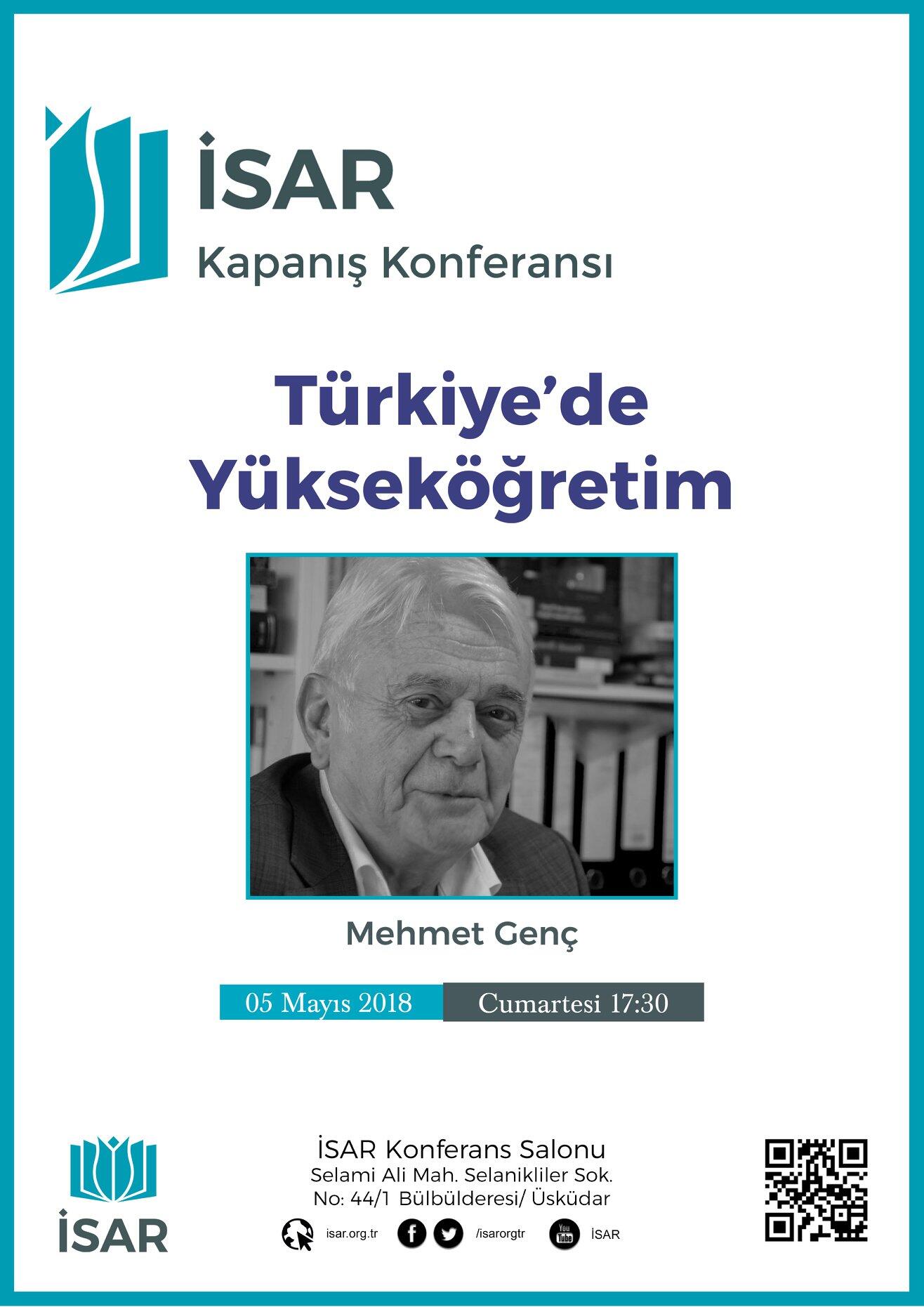 İSAR Kapanış Konferansı: Türkiye’de Yükseköğretim