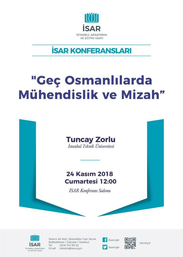 İSAR Konferansları - Genç Osmanlılarda Mühendislik ve Mizah
