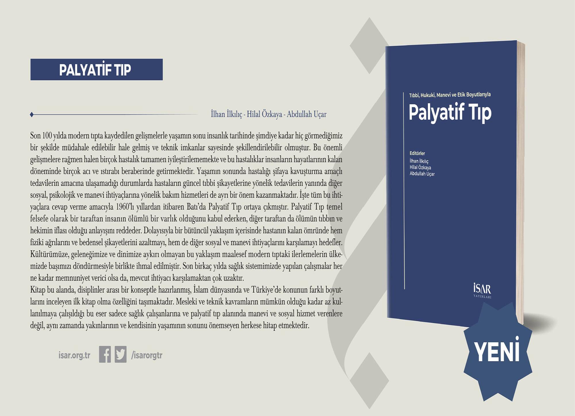 PALYATİF TIP KİTABI ÇIKTI