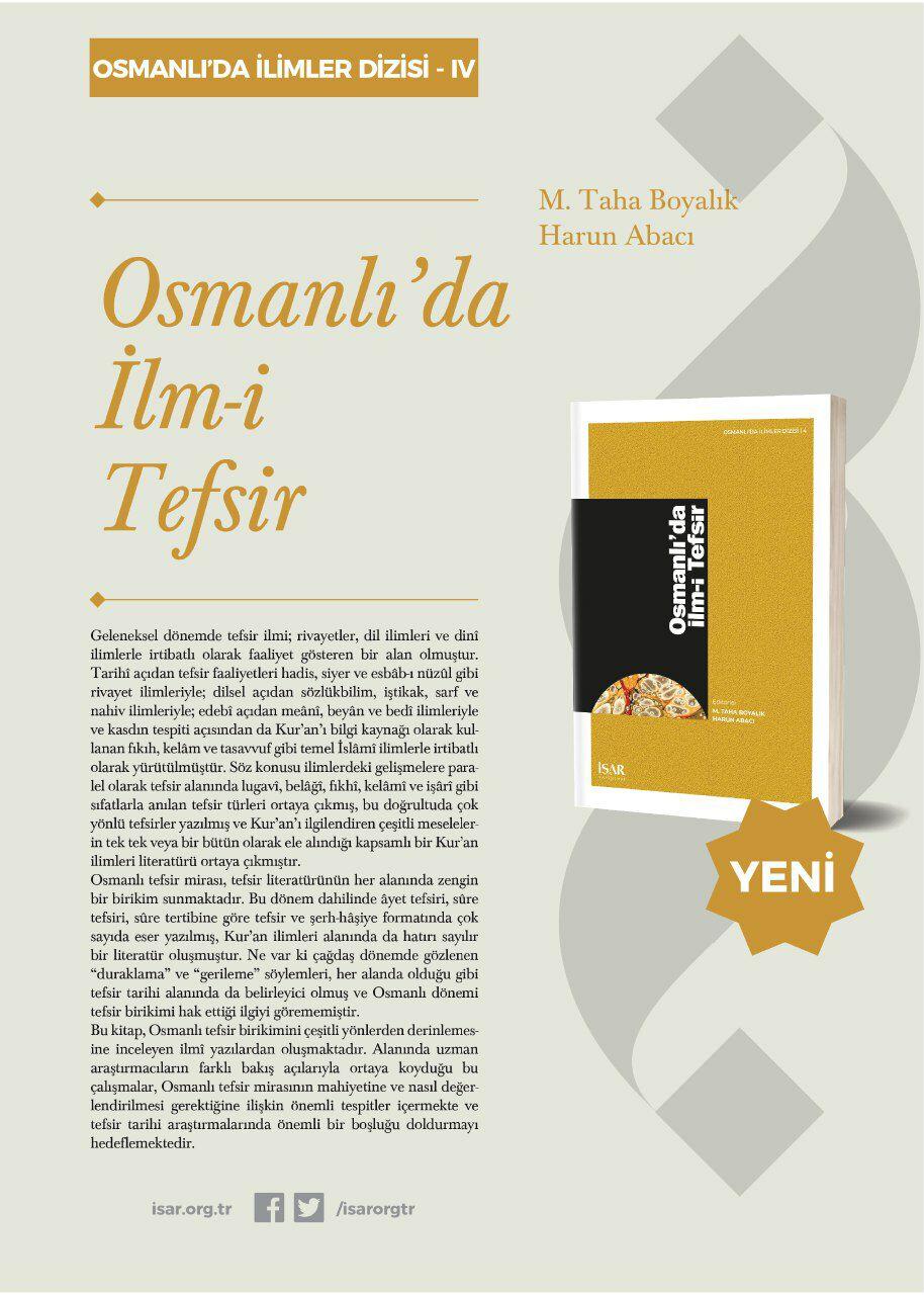 Osmanlı'da İlm-i Tefsir Kitabı Çıktı