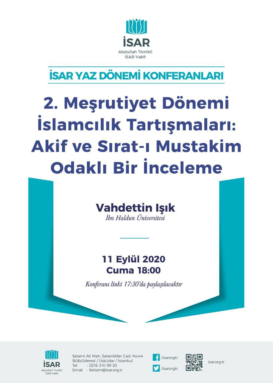 İSAR YAZ DÖNEMİ KONFERANSLARI
