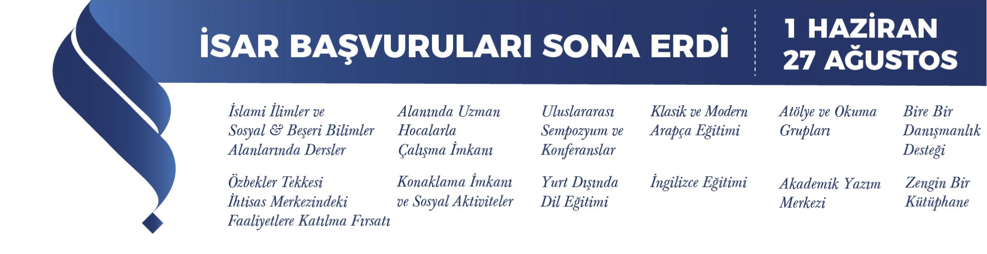 2023-2024 Dönemi İSAR Başvuruları Sona Erdi