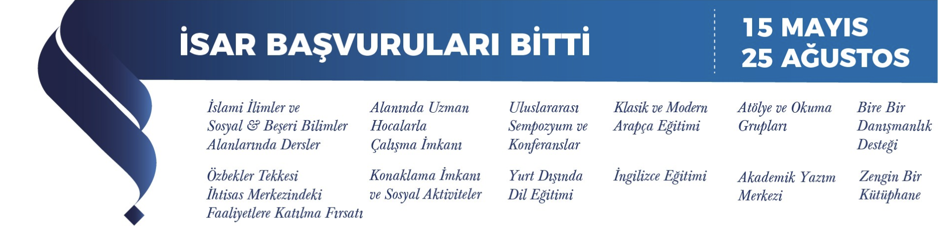 2024-2025 İSAR Başvuruları Bitti