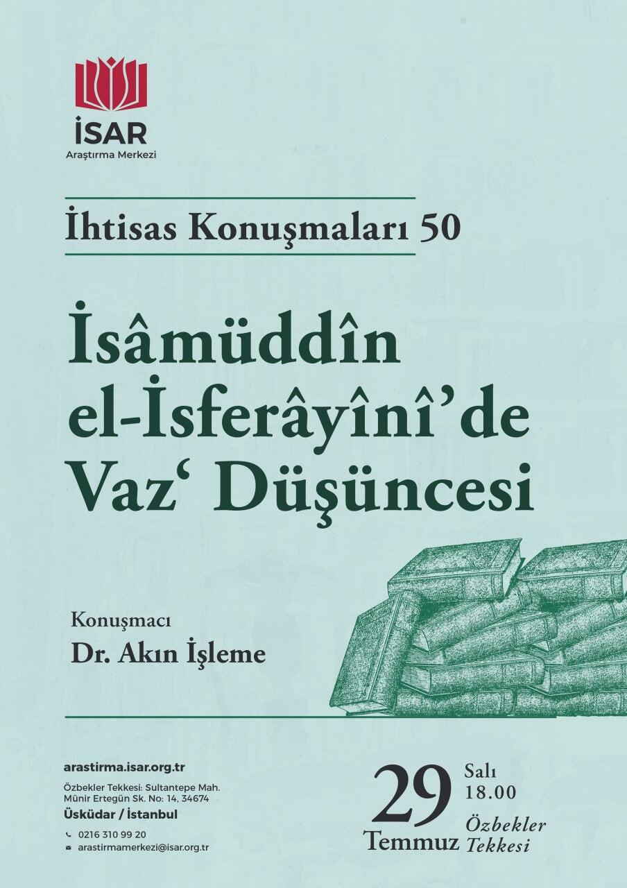 İSAR İhtisas Konuşmaları - 50