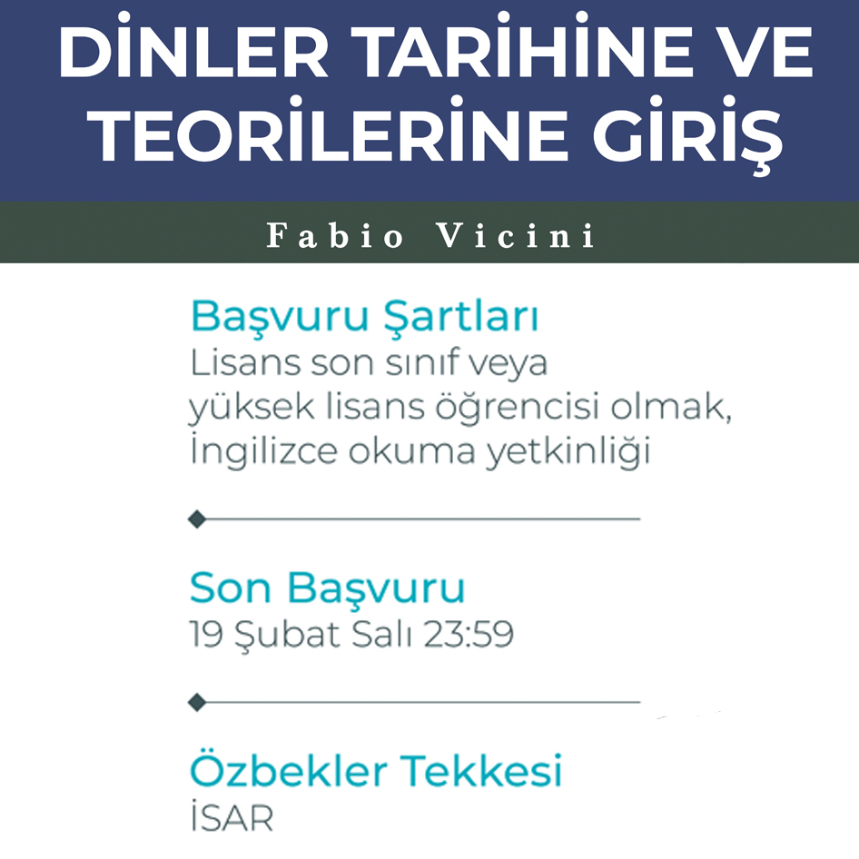 Dinler Tarihine ve Teorilerine Giriş Okuma Grubu Başlıyor