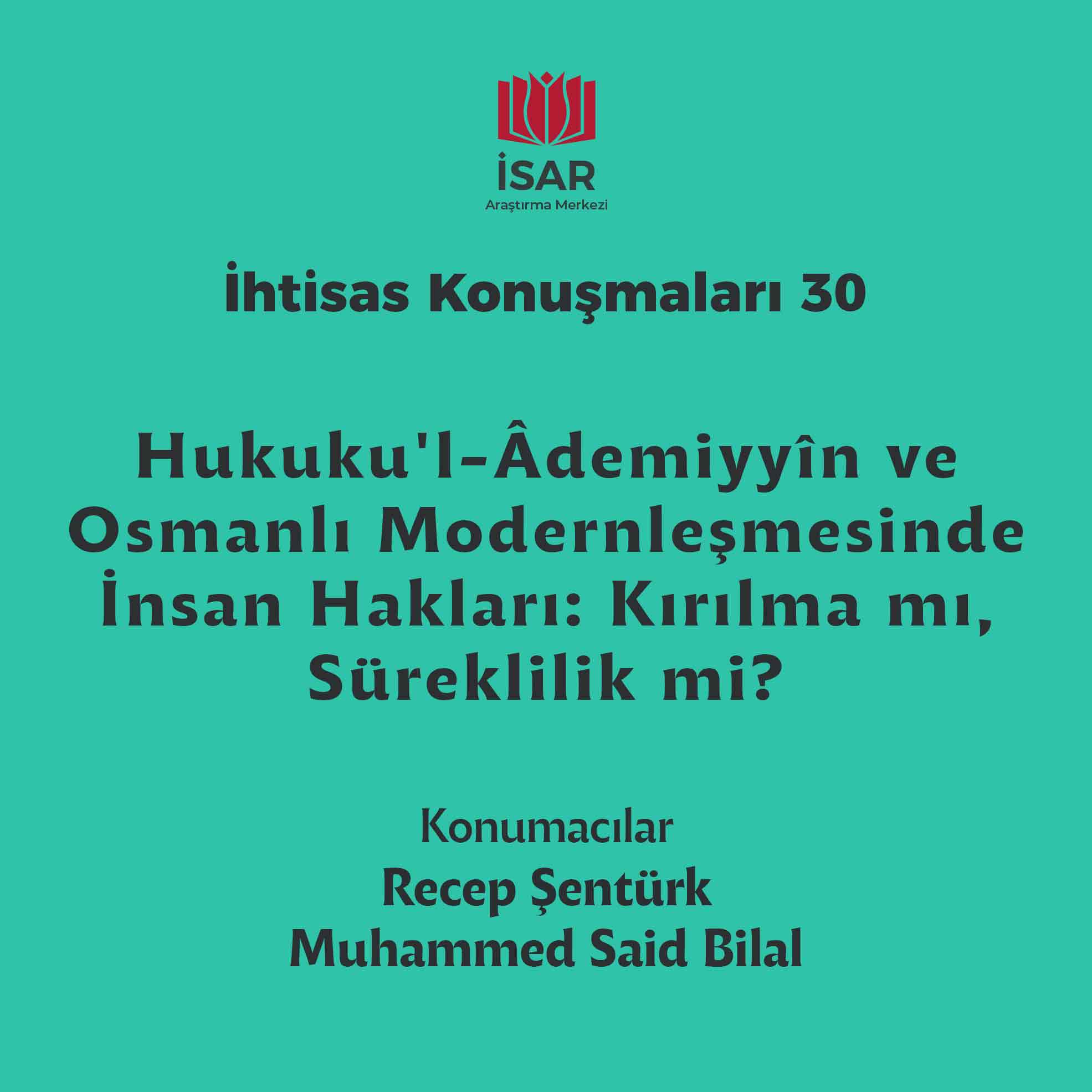 İSAR İhtisas Konuşmaları 30